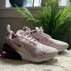 Barely Rose NIKE 270s